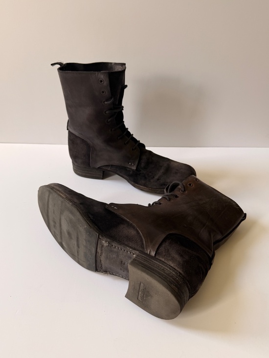 officine creative mens suede and leather boots men\'s sz 42.5 eu or 9.5 US. main image 7